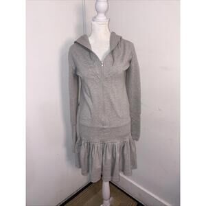 Norma Kamali Sweatshirt Dress New Gray Pockets Tiered XSmall Revolve